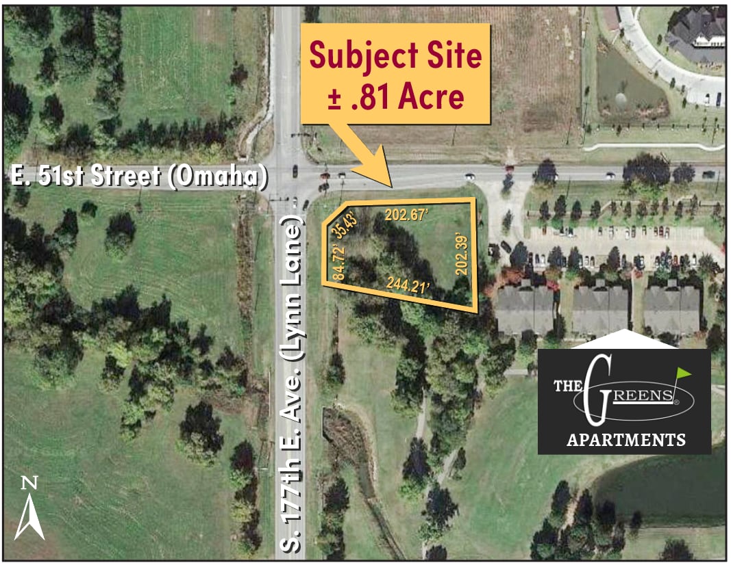 S 177th Ave & 51st E, Tulsa, OK à vendre Aérien– Image 1 sur 9