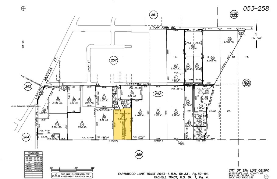 Earthwood Ln, San Luis Obispo, CA à vendre - Plan cadastral – Image 1 sur 7