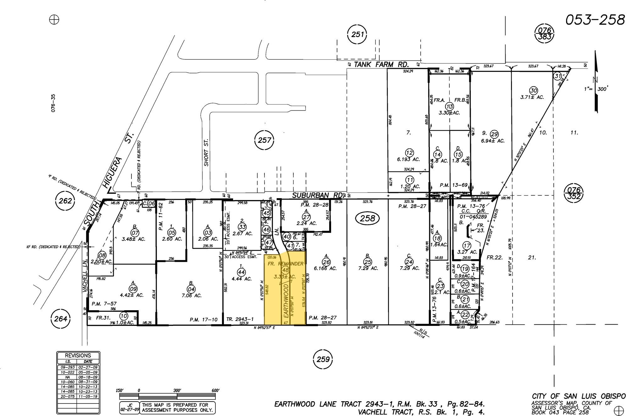 Earthwood Ln, San Luis Obispo, CA à vendre Plan cadastral– Image 1 sur 8