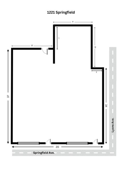 1221 Springfield Ave, Irvington, NJ à vendre - Plan d’étage – Image 2 sur 9