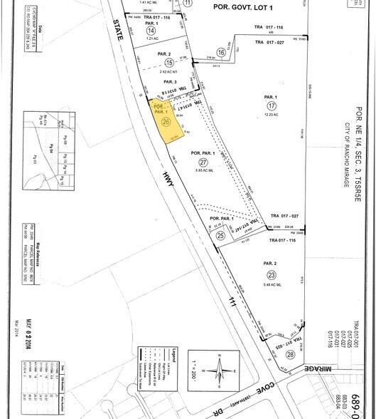 State Highway 111, Rancho Mirage, CA à vendre - Plan cadastral – Image 2 sur 2