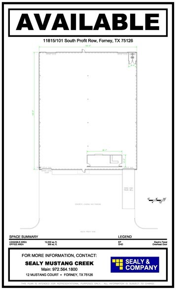 11815 S Profit Row, Forney, TX à louer - Plan d’étage – Image 2 sur 6