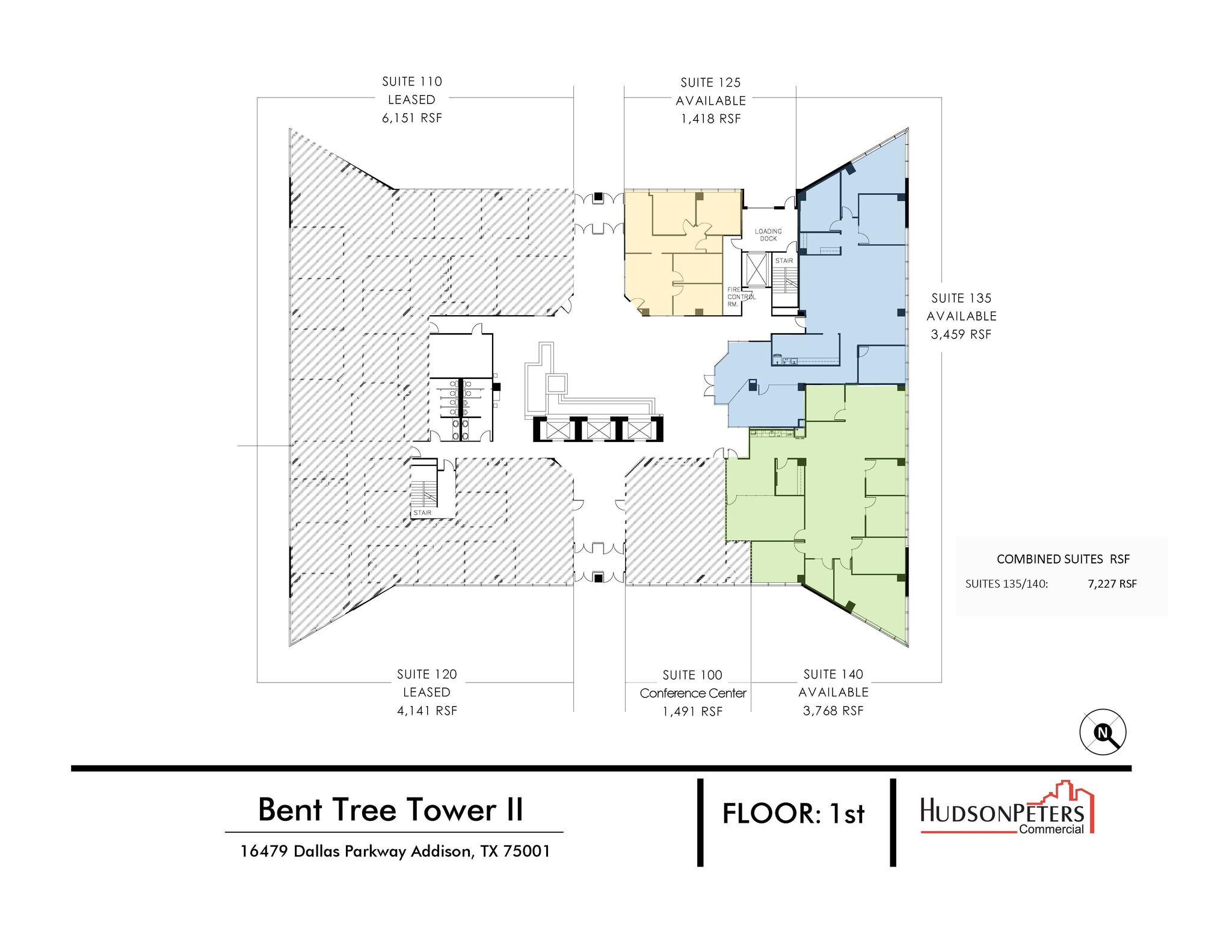 16479 Dallas Pky, Addison, TX à louer Plan d’étage– Image 1 sur 12