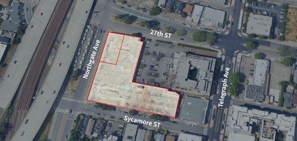 553 27th St, Oakland, CA - Vue aérienne vue de carte