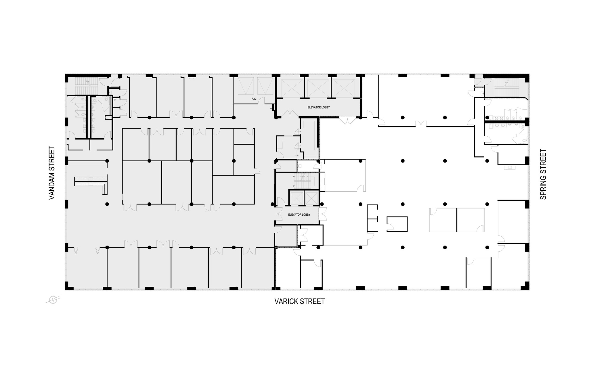150 Varick St, New York, NY à louer Plan d’étage– Image 1 sur 9