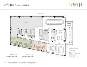 1750 H St NW, Washington, DC à louer Plan d’étage– Image 1 sur 5