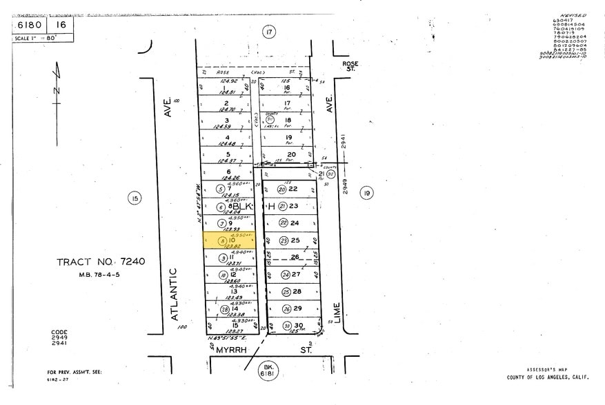 15412 S Atlantic Ave, Compton, CA à vendre - Plan cadastral – Image 2 sur 2