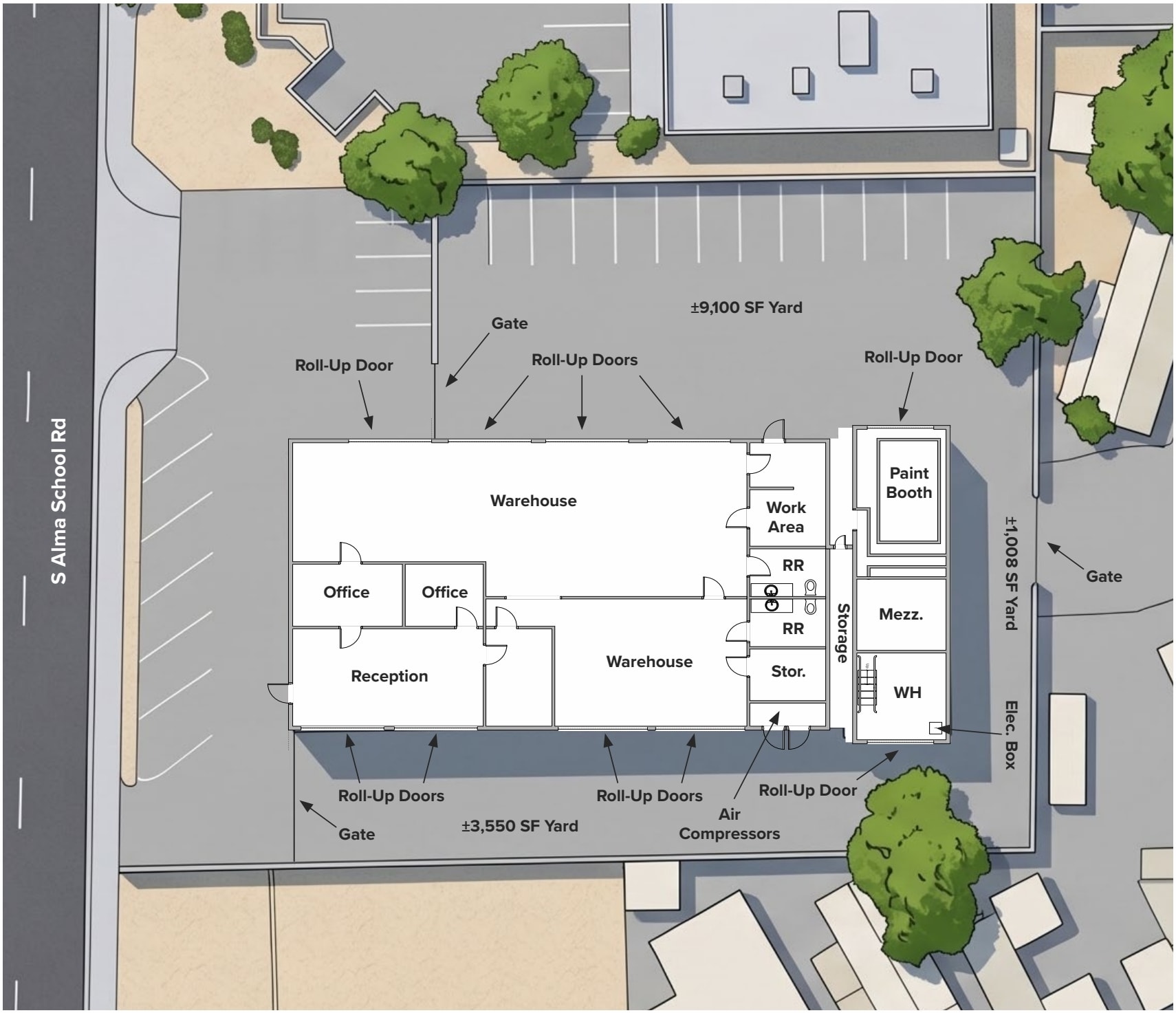 33 S Alma School Rd, Mesa, AZ à louer Plan de site– Image 1 sur 1