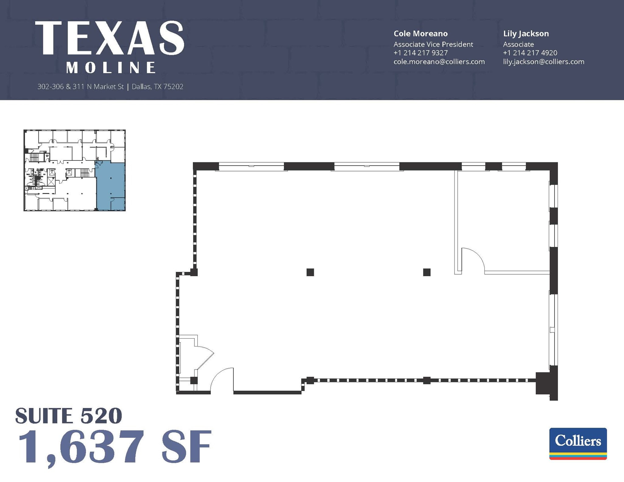 302-306 N Market St, Dallas, TX à louer Plan d’étage– Image 1 sur 1