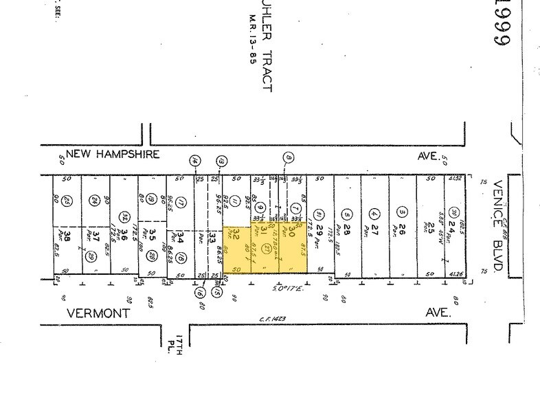 1637 S Vermont Ave, Los Angeles, CA à vendre - Plan cadastral – Image 2 sur 9