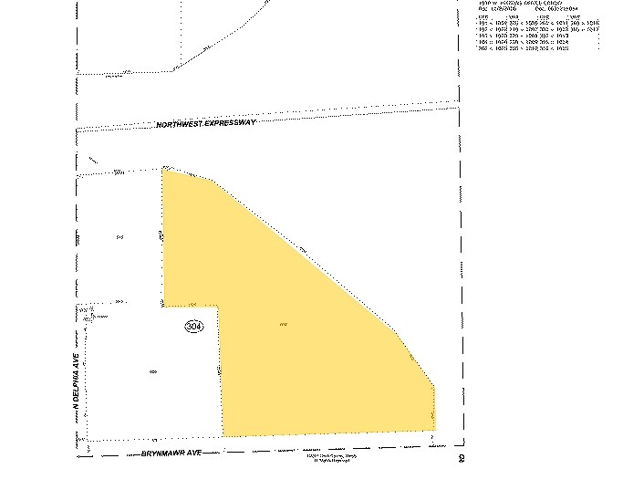 8410 W Bryn Mawr Ave, Chicago, IL à louer - Plan cadastral – Image 2 sur 8