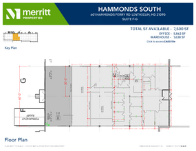 611 Hammonds Ferry Rd, Linthicum, MD à louer Plan d’étage– Image 1 sur 1