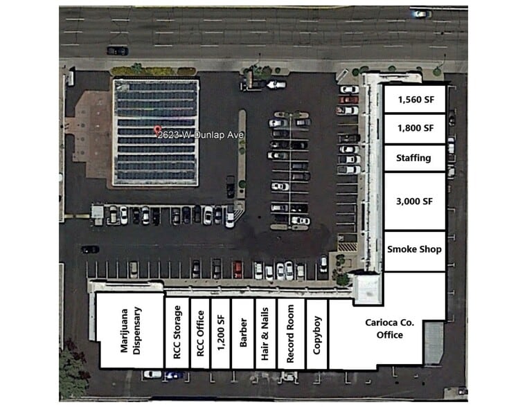 2601 W Dunlap Rd, Phoenix, AZ à louer - Plan de site – Image 2 sur 6