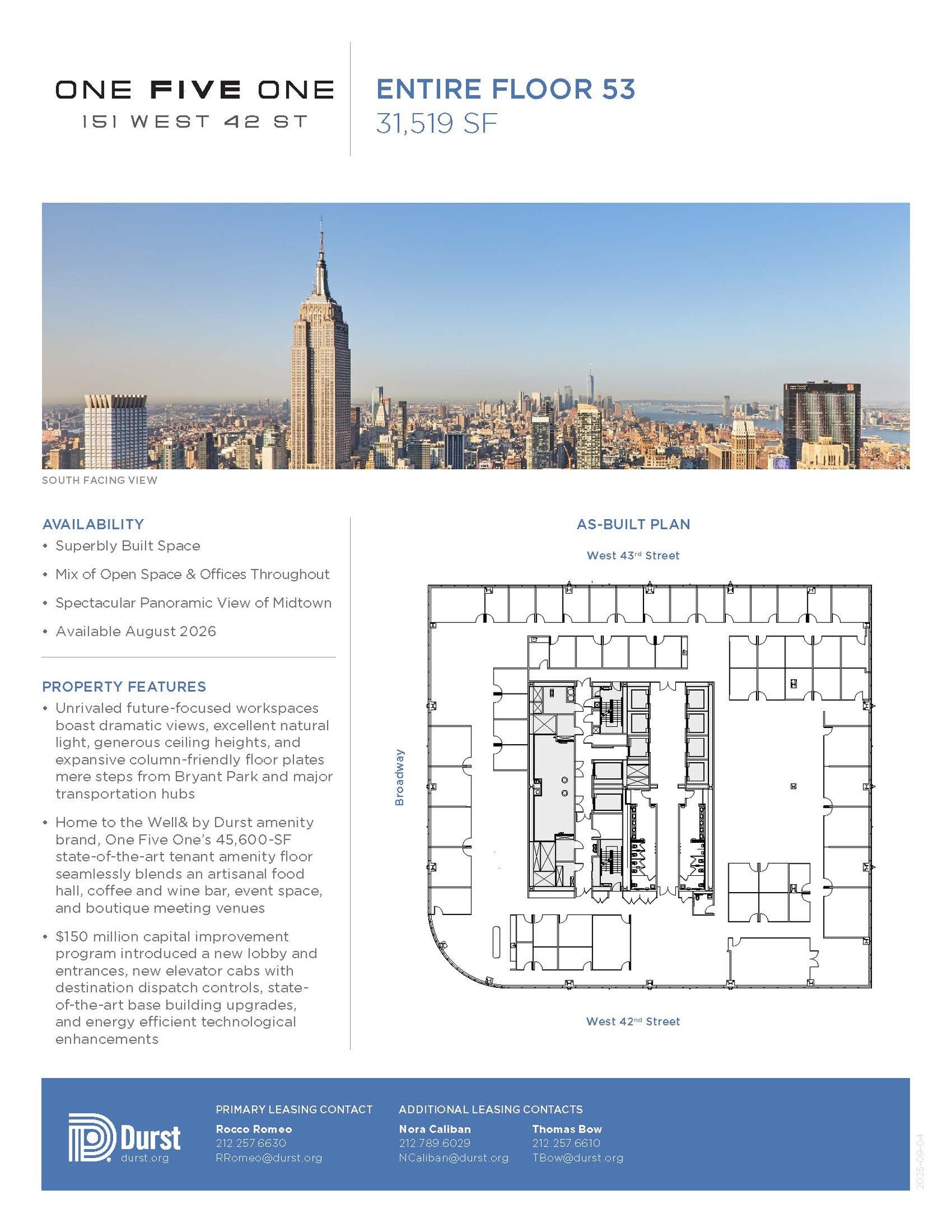 151 W 42nd St, New York, NY à louer Photo intérieure– Image 1 sur 1