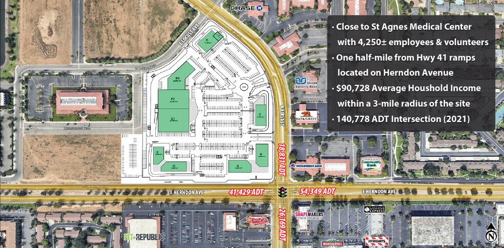 Herndon, Fresno, CA à louer - Photo de l’immeuble – Image 1 sur 3