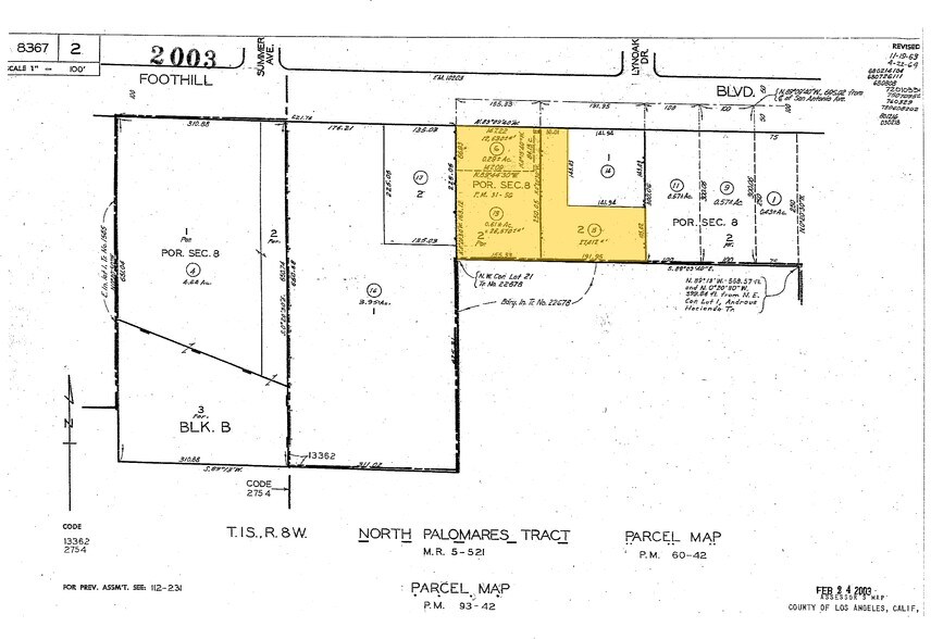 510 E Foothill Blvd, San Dimas, CA à louer - Plan cadastral – Image 3 sur 3