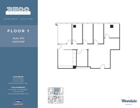 3500 Oak Lawn Ave, Dallas, TX à louer Plan d’étage– Image 1 sur 2