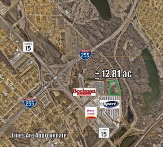 Plus de détails pour 5750 Pocket Rd, East Saint Louis, IL - Terrain à vendre
