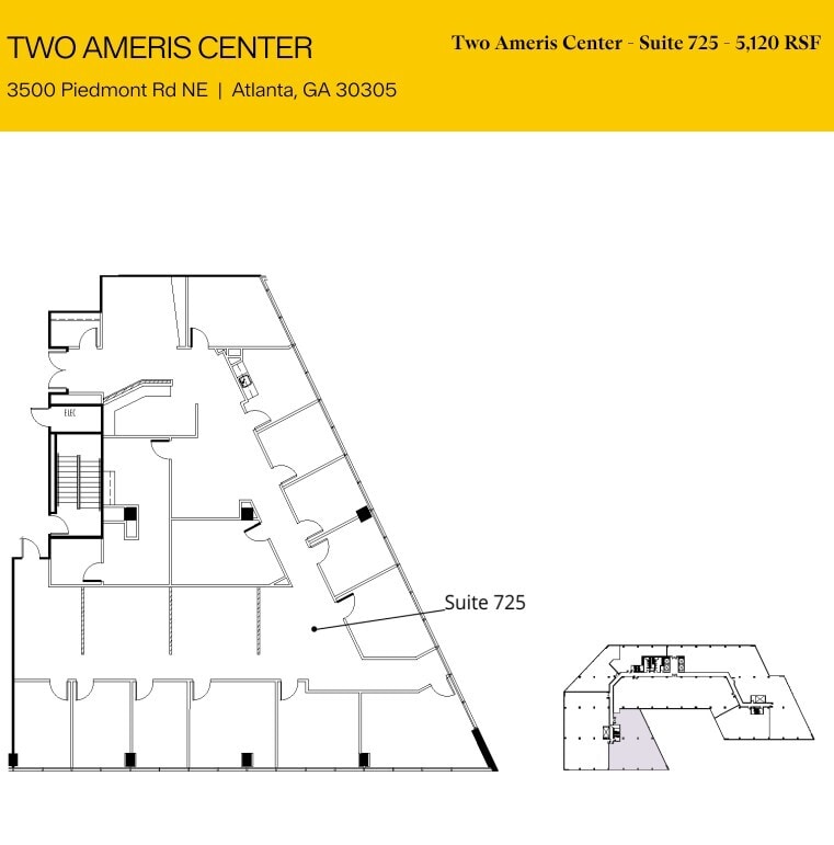 3500 Piedmont Rd NE, Atlanta, GA à louer Plan d’étage– Image 1 sur 1