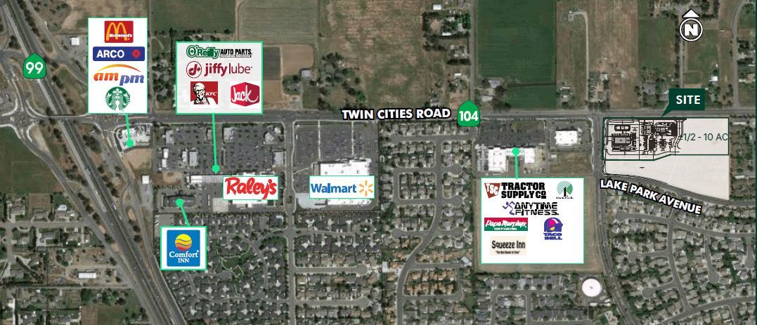 10520-10570 Twin Cities Rd, Galt, CA à vendre Aérien– Image 1 sur 4