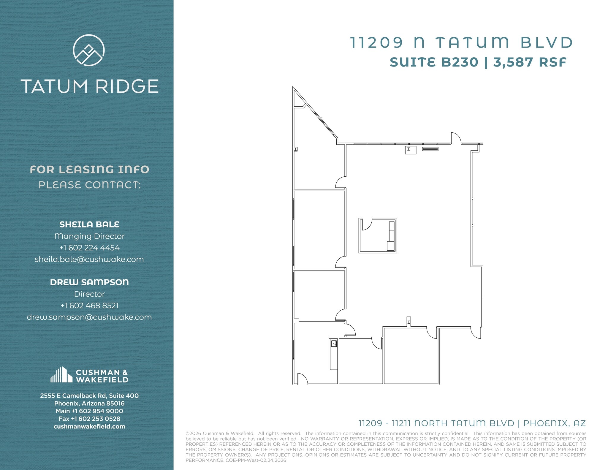 11209 N Tatum Blvd, Phoenix, AZ à louer Plan de site– Image 1 sur 1