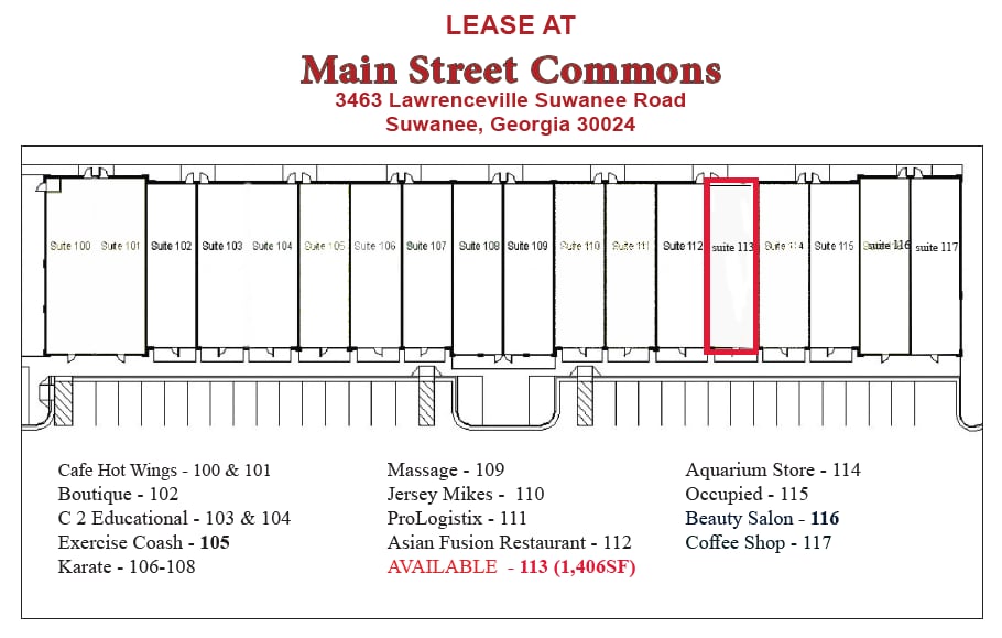 3463 Lawrenceville Suwanee Rd, Suwanee, GA à louer Photo intérieure– Image 1 sur 1