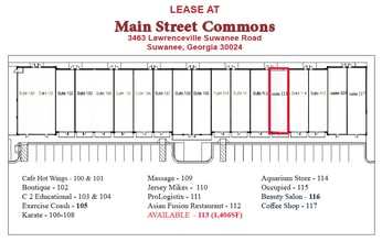 3463 Lawrenceville Suwanee Rd, Suwanee, GA à louer Photo intérieure– Image 1 sur 1