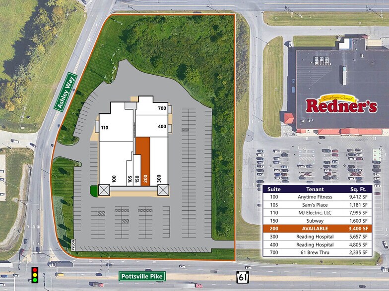 5479 Pottsville Pike, Leesport, PA à louer - Plan de site – Image 3 sur 9