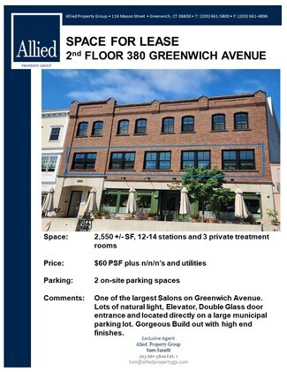 Plus de détails pour 380 Greenwich Ave, Greenwich, CT - Local commercial à louer