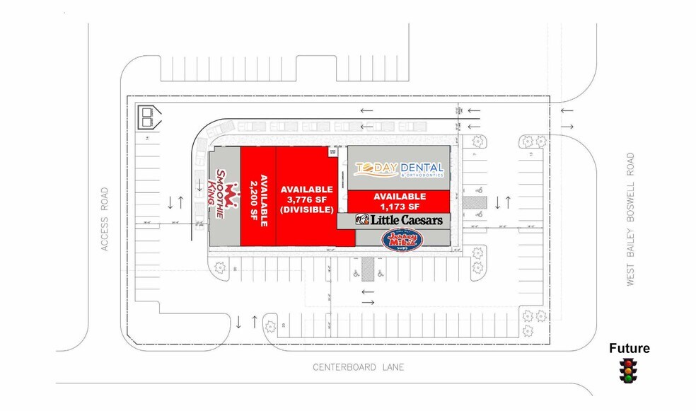 NEC of Bailey Boswell Road & Centerboard Lane, Fort Worth, TX à louer - Plan de site – Image 3 sur 3