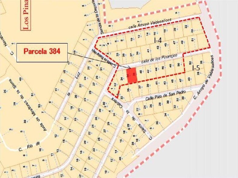 Calle los Pinarejos, 34, Miraflores de la Sierra, Madrid à vendre - Plan de site – Image 2 sur 2