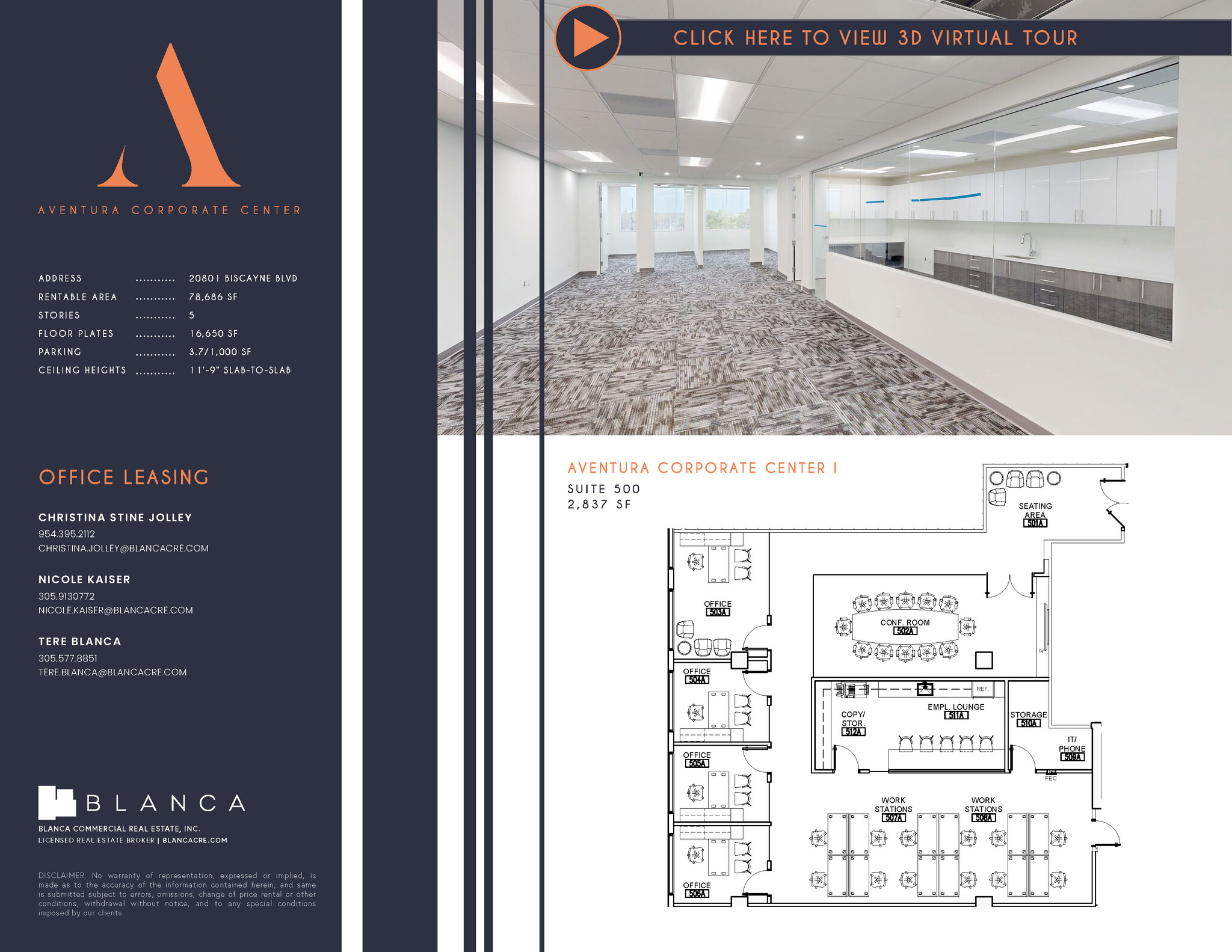 20801-20807 Biscayne Blvd, Aventura, FL à louer Plan d’étage– Image 1 sur 1