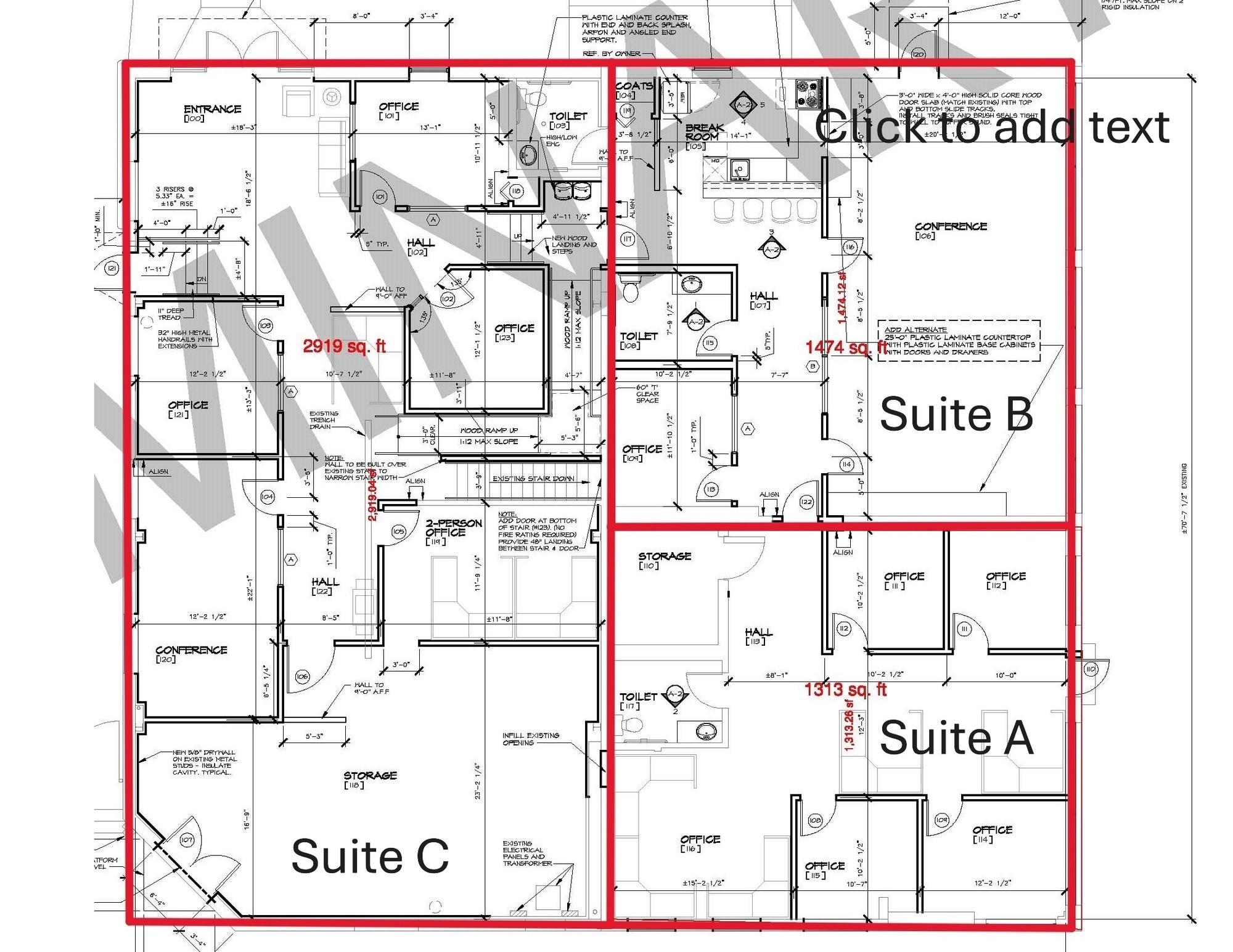 1213 Center St, Lansing, MI à vendre Plan d’étage– Image 1 sur 1