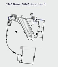 1320-1390 Rue Barré, Montréal, QC à louer Plan d’étage– Image 1 sur 1