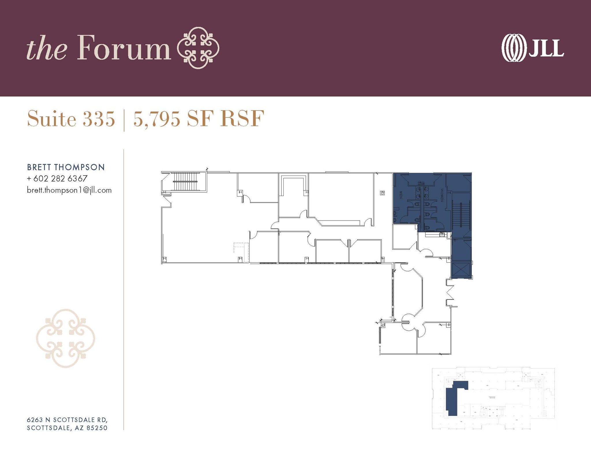 6263 N Scottsdale Rd, Scottsdale, AZ à louer Plan d’étage– Image 1 sur 1