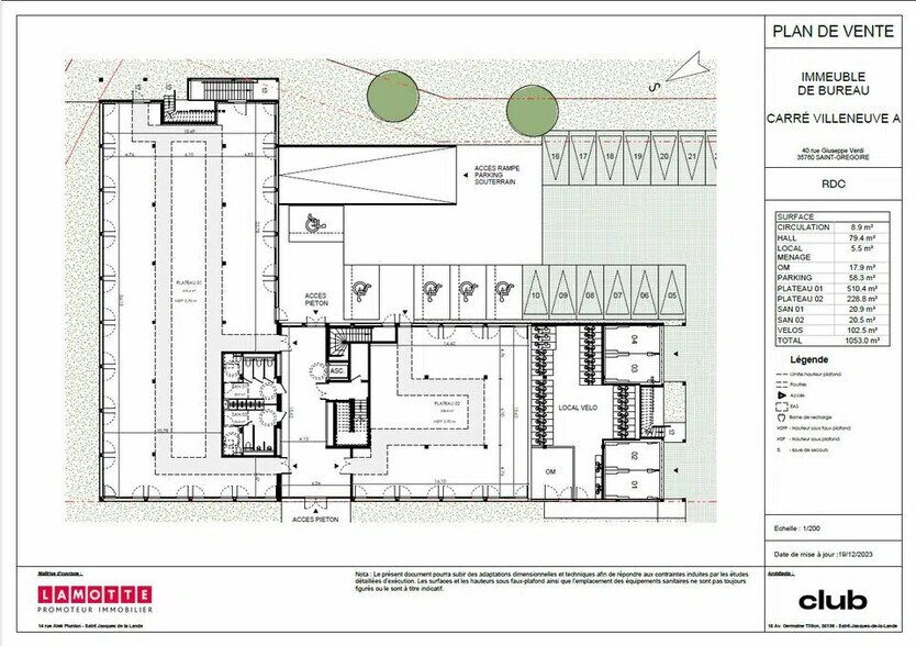 Bureau dans Saint-Grégoire à louer - Plan d’étage – Image 3 sur 7