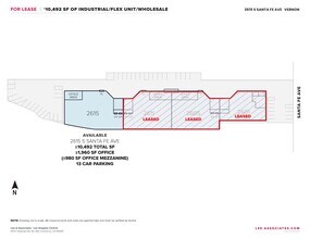 2615 S Santa Fe Ave, Vernon, CA à louer Plan de site– Image 1 sur 2