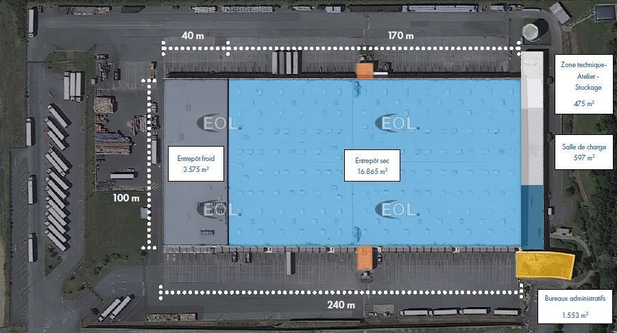 Industriel/Logistique dans Ploumagoar à louer - Plan de site – Image 3 sur 3