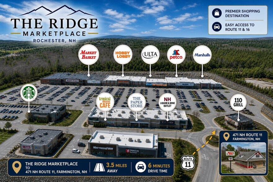 6 Main St, Farmington, NH à vendre - Aérien – Image 3 sur 9