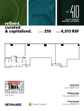 410 17th St, Denver, CO à louer Plan d’étage– Image 1 sur 1