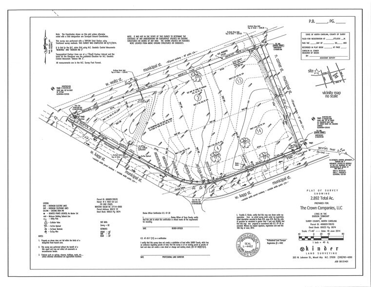 Woltz Street, Dobson, NC à louer - Plan cadastral – Image 2 sur 5
