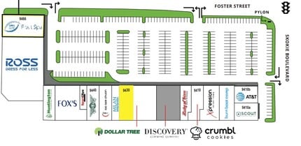 9410-9466 Skokie Blvd, Skokie, IL à louer Plan de site– Image 1 sur 1