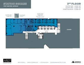 1100 Wayne Ave, Silver Spring, MD à louer Plan d’étage– Image 2 sur 2