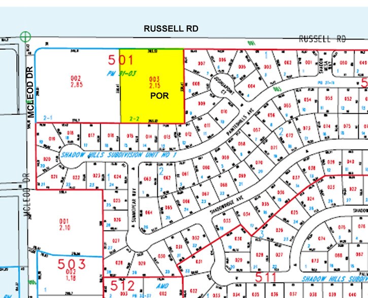 3085 E Russell Rd, Las Vegas, NV à louer - Plan cadastral – Image 3 sur 5