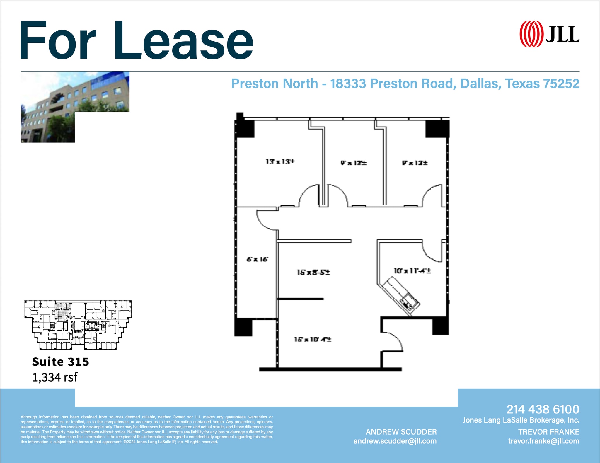 18333 Preston Rd, Dallas, TX à louer Plan d’étage– Image 1 sur 1