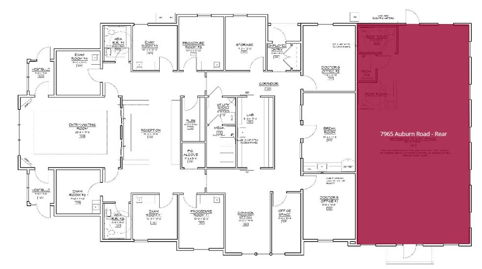 7965 Auburn Rd, Concord Township, OH à louer - Plan d’étage – Image 2 sur 2