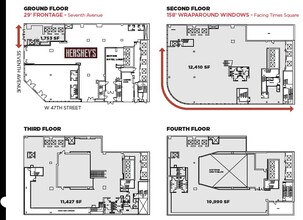 20 Times Sq, New York, NY à louer Plan d’étage– Image 1 sur 1