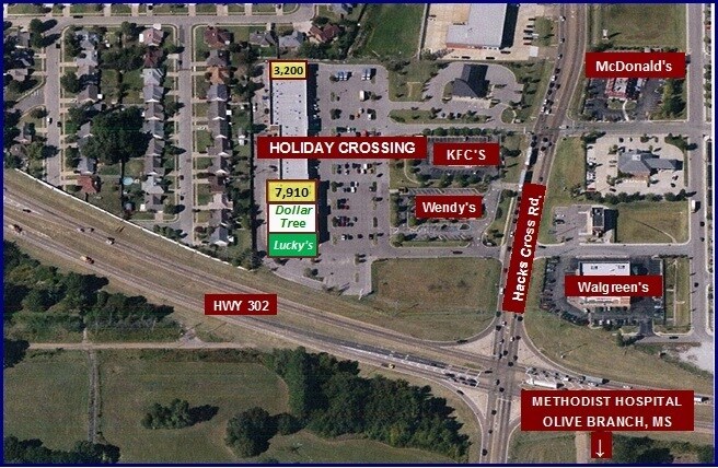 7037-7169 Hacks Cross Rd, Olive Branch, MS à louer - Photo de l’immeuble – Image 3 sur 8