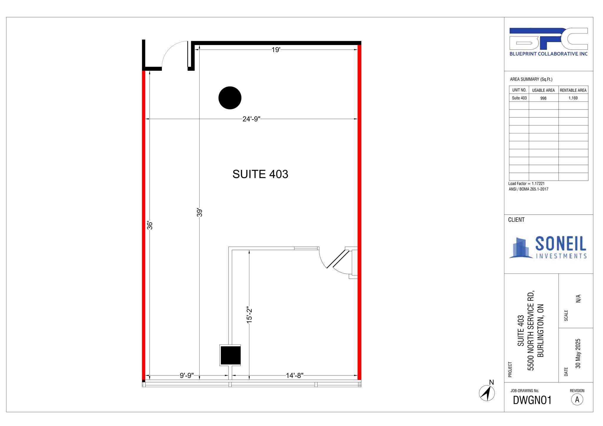 5500 N Service Rd, Burlington, ON à louer Plan de site– Image 1 sur 1