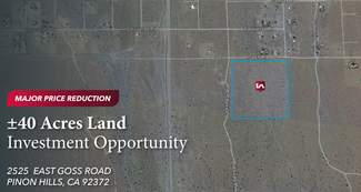Plus de détails pour 2525 Goss Rd, Pinon Hills, CA - Terrain à vendre